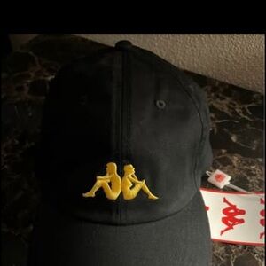 Black Cap with Gold Logo